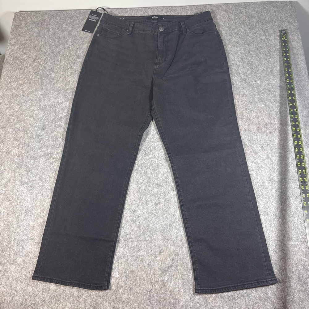 Hudson Womens Mid Rise Straight Jeans Black Size 16 Denim 1811754